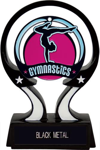 Hasty Awards 6" Glow Female Gymnastics Trophy. Engraving is available on this item.