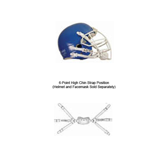 E9147 Adams PRO100 6Point High Football Chin Straps