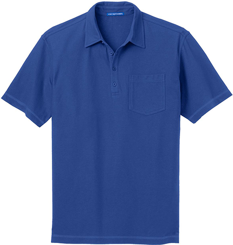 Port Authority Mens Stain-Resistant Pocket Polo