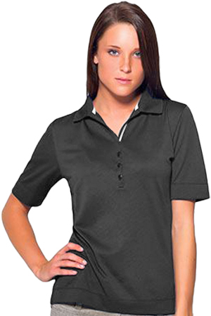 Zorrel Women's Cobblestone-W Syntrel Popcorn Polos. Printing is available for this item.