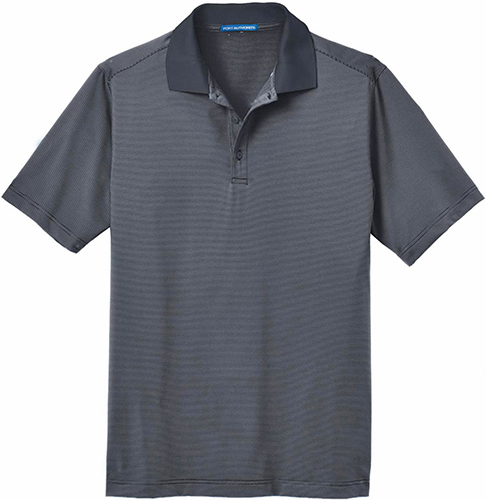Port Authority Adult Fine Stripe Performance Polo. Printing is available for this item.