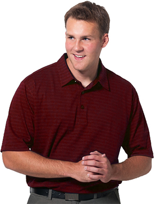 Zorrel Adult Umbra Dri-Balance Striped Polo Shirts. Printing is available for this item.