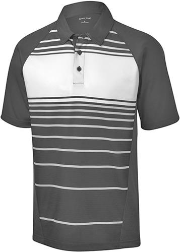 Sport-Tek Adult Dry Zone Sublimated Stripe Polo. Printing is available for this item.