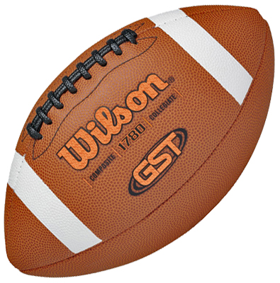 Wilson GST Competition Official Size Football - Brown