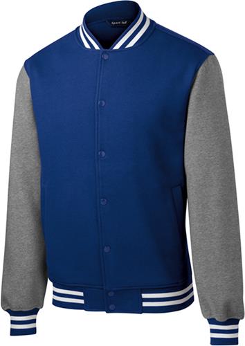 Sport-Tek Adult Fleece Letterman Jacket
