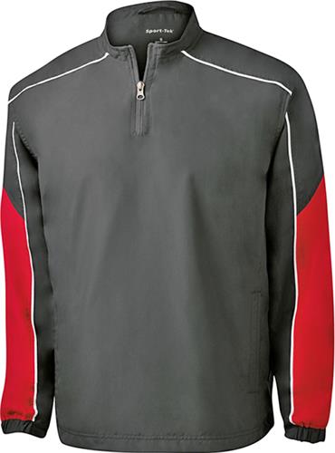 Sport-Tek Adult Piped Colorblock 1/4Zip Wind Shirt