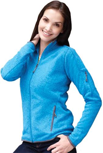 Landway Womens Ashton Sweater-Knit Fleece Jacket