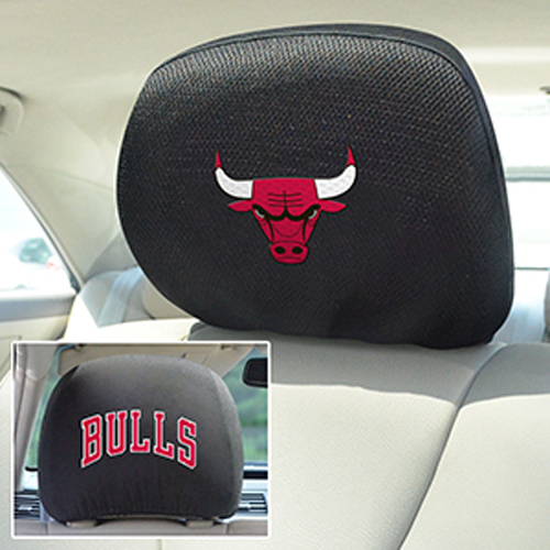 Fan Mats NBA Chicago Bulls Head Rest Covers