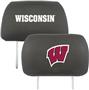 Fan Mats University of Wisconsin Head Rest Covers