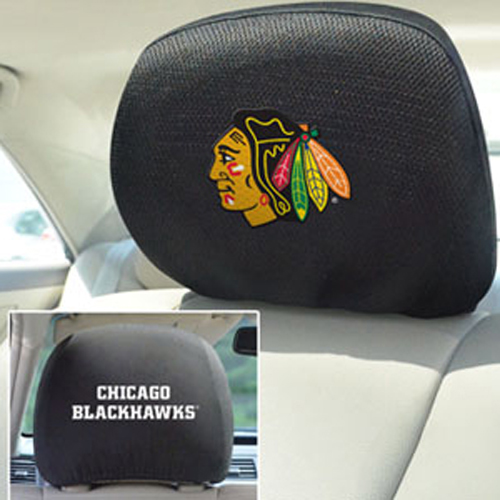 Fan Mats NHL Chicago Blackhawks Head Rest Covers