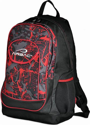 Airbac Groovy Red All Ages Backpacks. Embroidery is available on this item.