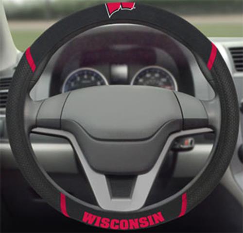 Fan Mats Univ. of Wisconsin Steering Wheel Cover