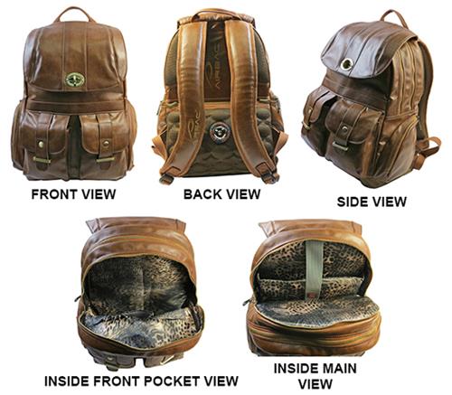 Airbac Uptown Brown Fashionable Backpacks