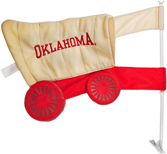 COLLEGIATE Oklahoma Sooners 3D Mascot Car Flag