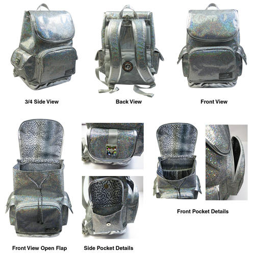 Airbac Cheer Bling Multi Rhinestone Backpack