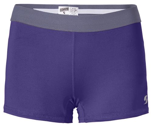 Soffe Dri Juniors Girls Compression Shorts 2.5" Inseam