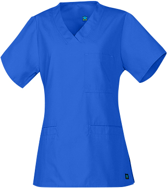 Maevn Core Women's 3-Pocket V-Neck Scrub Tops. Embroidery is available on this item.