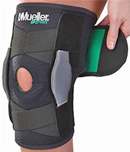 Mueller Green Adjustable Hinged Knee Brace - Soccer Equipment And Gear