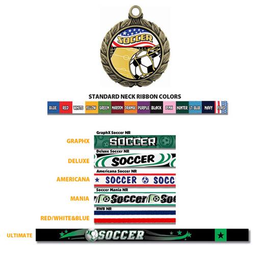 Hasty Award Soccer Medal W/Americana Insert M-8501. Personalization is available on this item.