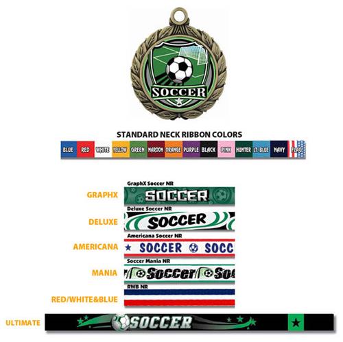 Hasty Awards 2 3/4" Soccer Shield Insert Medals. Personalization is available on this item.