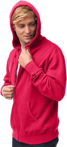 Independent Trading Men's Zip Hooded Sweatshirt. Decorated in seven days or less.