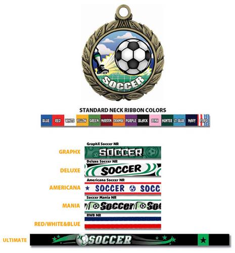 Soccer Medal W/HD Soccer Insert M-8501. Personalization is available on this item.