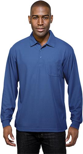 Tri Mountain Men's Endurance Pocket LS Polo Shirt. Printing is available for this item.