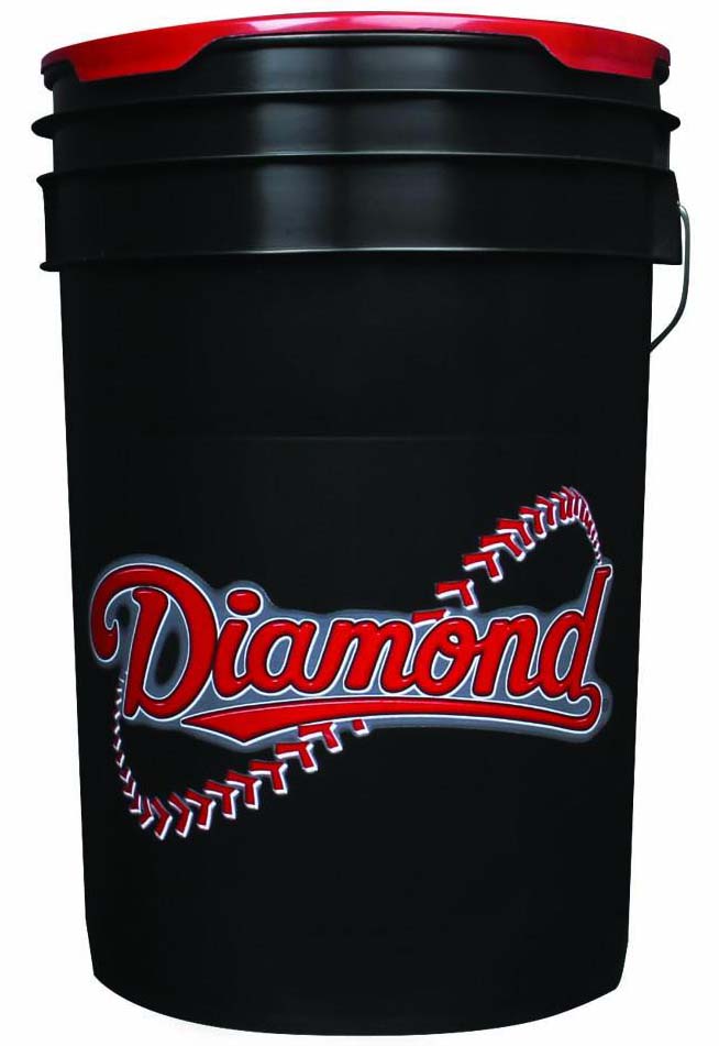 E93730 Diamond BKT B Black 6 Gallon Bucket W/Padded Lid