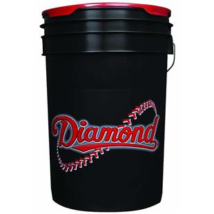 Champro Sports 30 Full Grain Leather Cover Baseballs in 5 Gal Bucket Padded Lid 
