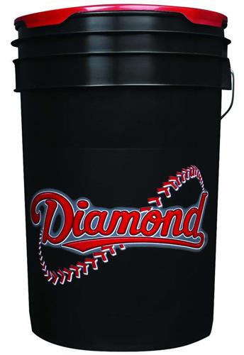 Diamond BKT B Black 6 Gallon Bucket w/Padded Lid