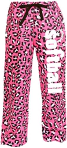 Image Sport Pink Cheetah Softball Flannel Pants