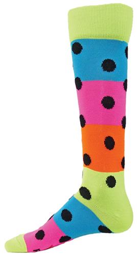 Red Lion Rainbow Dots Knee High Socks - Closeout