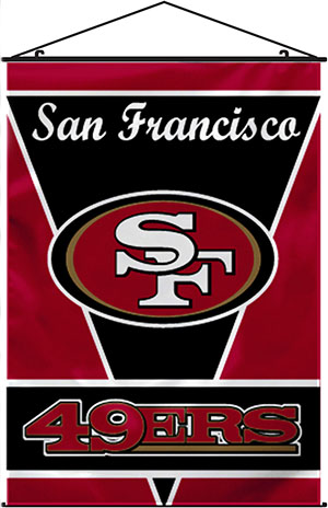 BSI NFL San Francisco 49er's 28" x 40" Wall Banner