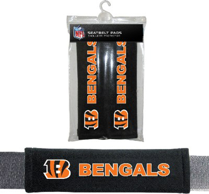 BSI NFL Cincinnati Bengals 2 Pack Seat Belt Pads
