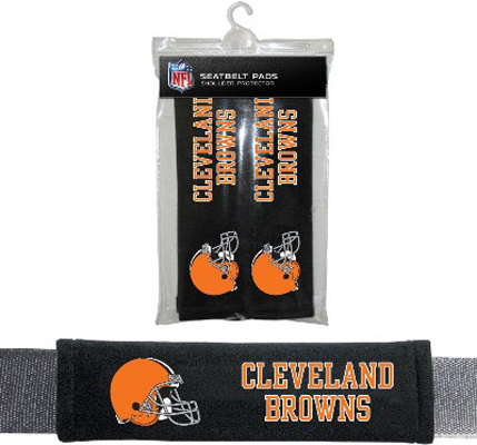 BSI NFL Cleveland Browns 2 Pack Seat Belt Pads