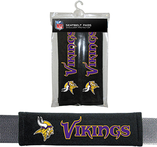 BSI NFL Minnesota Vikings 2 Pack Seat Belt Pads