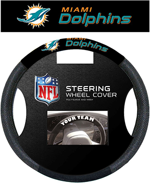 BSI NFL Miami Dolphins Steering Wheel Cover