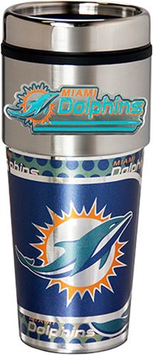 BSI NFL Miami Dolphins Stainless Travel Tumbler