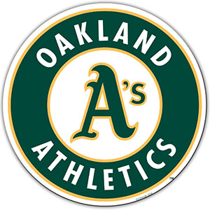 MLB Oakland Athletics 12" Die Cut Car Magnets
