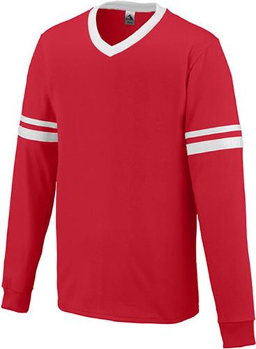 Augusta Sportswear Long Sleeve Stripe Jersey. Printing is available for this item.