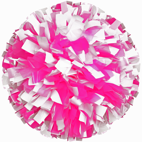 Adult Cheerleaders 2 Color Plastic Mix 1" Poms