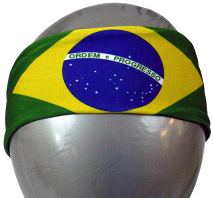 Svforza Brazil Country Flag Headbands