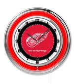 Holland NHL Detroit Red Wings 19" Neon Logo Clock