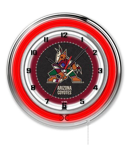 Holland NHL Arizona Coyotes 19" Neon Logo Clock. Free shipping.  Some exclusions apply.