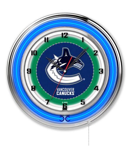 Holland NHL Vancouver Canucks 19" Neon Clock. Free shipping.  Some exclusions apply.