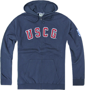 Rapid Dominance Coast Guard Full Zip Hoodies. Decorated in seven days or less.
