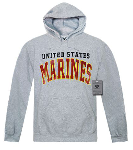 Rapid Dominance Grey Marines Pullover Hoodies. Decorated in seven days or less.