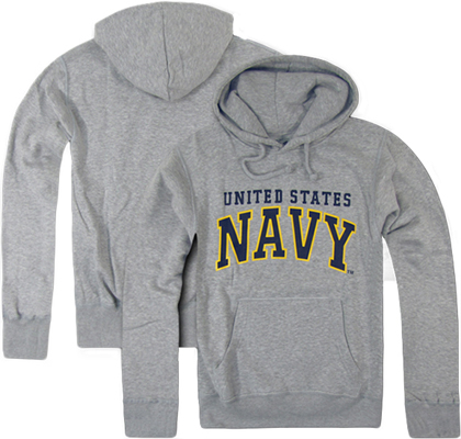 Rapid Dominance Grey Navy Pullover Hoodies. Decorated in seven days or less.