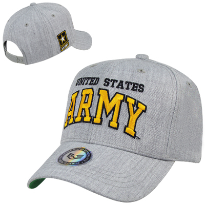 Heather Grey Army Military Cap