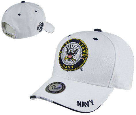 Rapid Dominance White Navy Military Cap